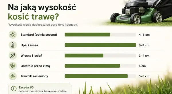 Ostatnie przed zimą trawę kosimy na 5 cm. Poradnik podpowiada, kiedy kosić trawę przed zimą, by była zdrowa.